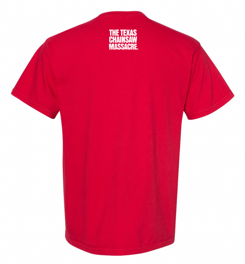 PREORDER Bones T-shirt - The Texas Chainsaw Massacre in color Red