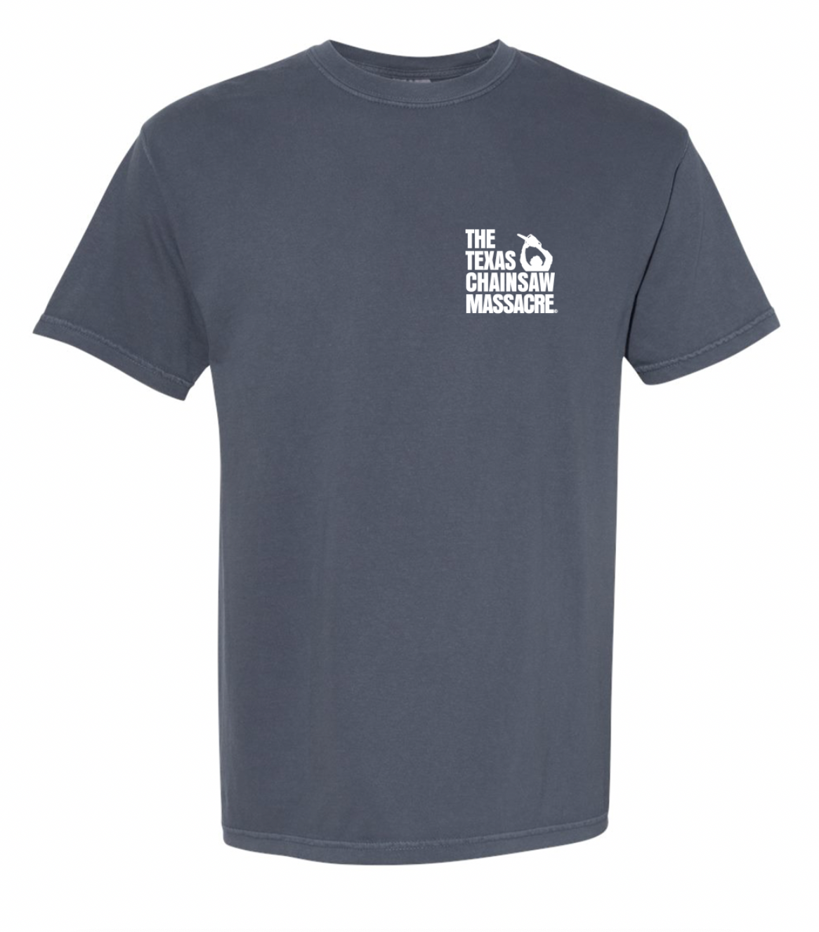 PREORDER TCM logo T-shirt - The Texas Chainsaw Massacre in color Denim Blue
