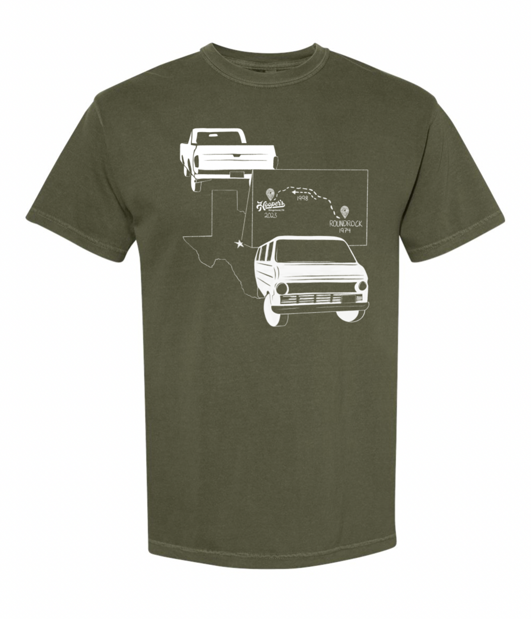 PREORDER Truckin T-shirt - The Texas Chainsaw Massacre in color Sage