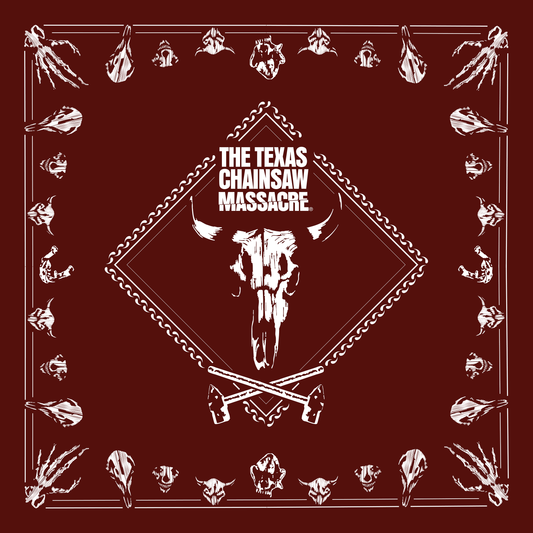 PREORDER TCM Skulls Bandana in Burgundy