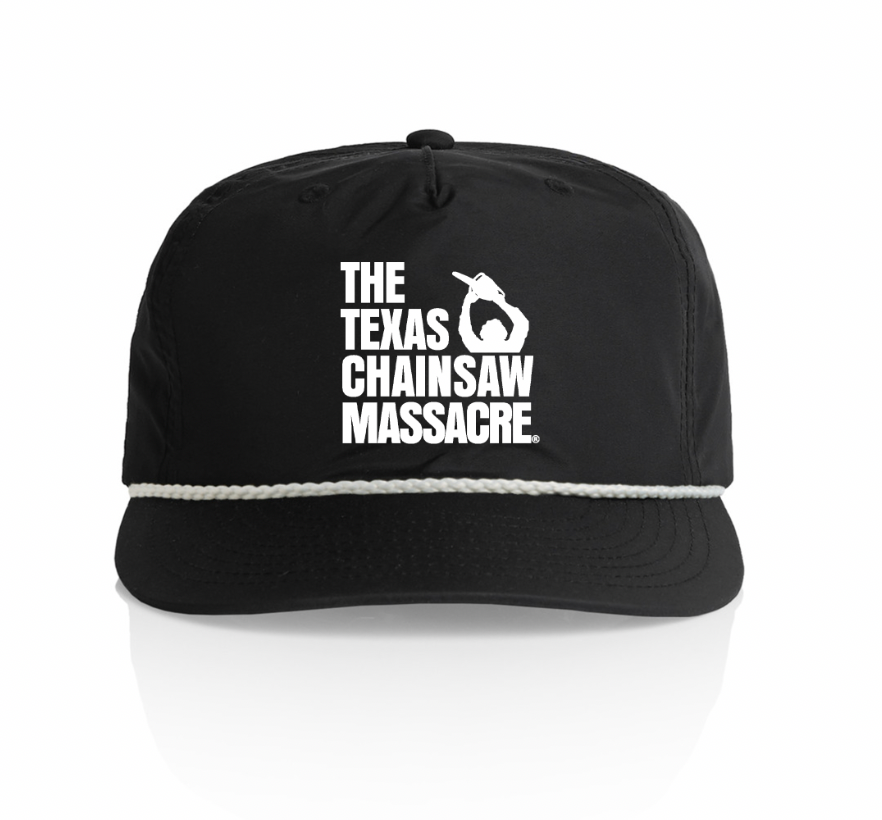 PREORDER Black & White rope hat The Texas Chainsaw Massacre logo