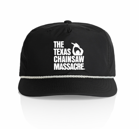 PREORDER Black & White rope hat The Texas Chainsaw Massacre logo