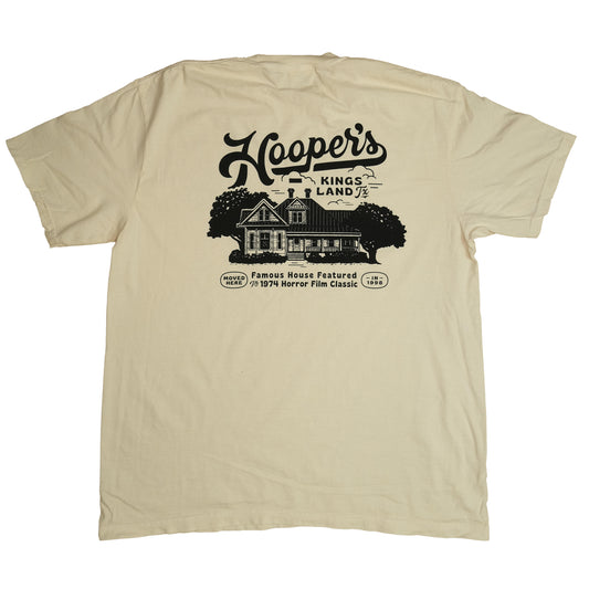 T-shirt Hooper's Horror Classic House TCM in Ivory
