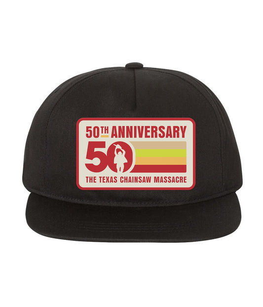 Black 50th Anniv of The Texas Chainsaw Massacre Patch Hat