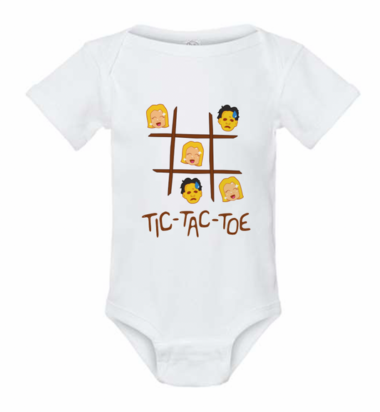 PREORDER The Texas Chainsaw Massacre “Tic-Tac-Toe” Baby Onesie