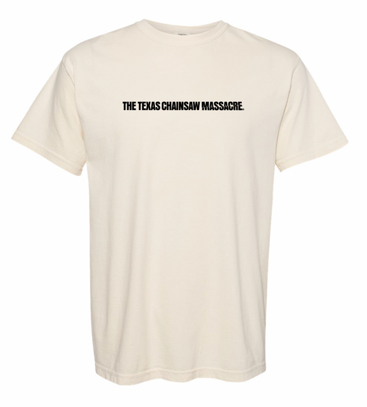 PREORDER TCM T-shirt - The Texas Chainsaw Massacre in color Ivory