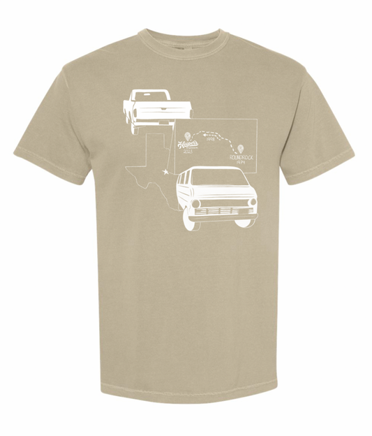 PREORDER Truckin T-shirt - The Texas Chainsaw Massacre in color Khaki